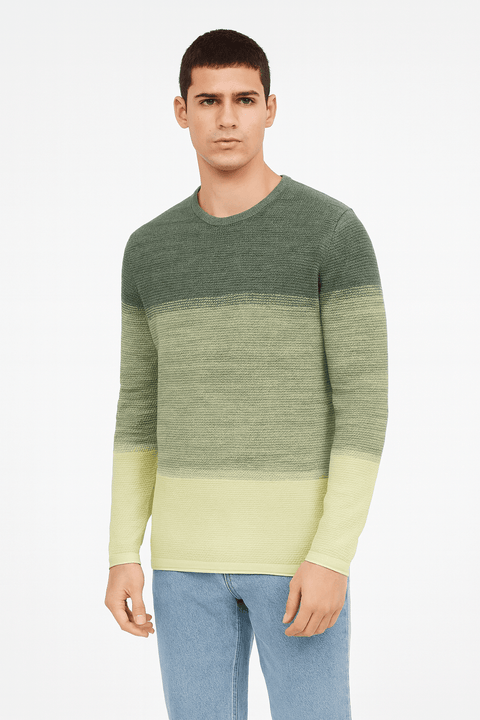Only & Sons Men's Multigreen Crew Knit Blouse | Only & Sons In Lebanon
