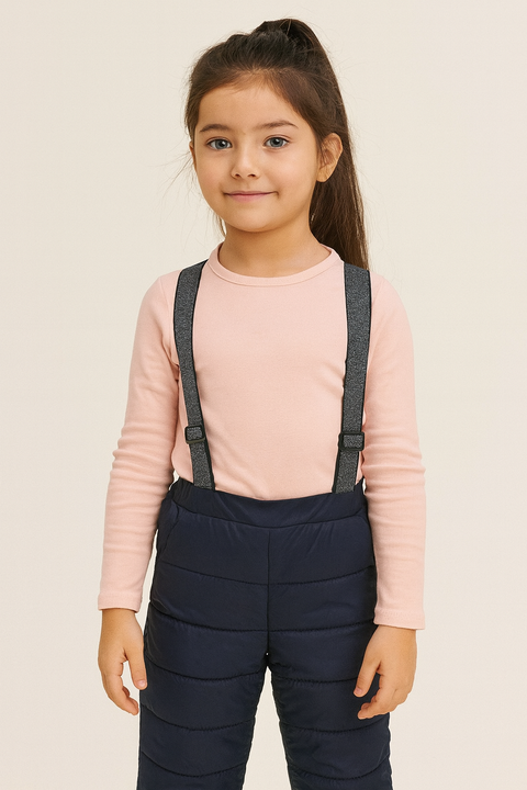 Sinsay Girl's Navy Blue Quilted Snow Pant | Sinsay In Lebanon
