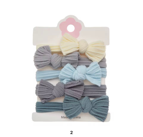 5/pcs elastic colorful hair band