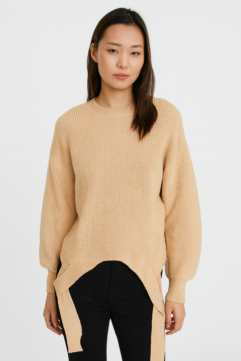 Mango Women's Beige Long-Sleeve Sweatshirt| Mango in Lebanon