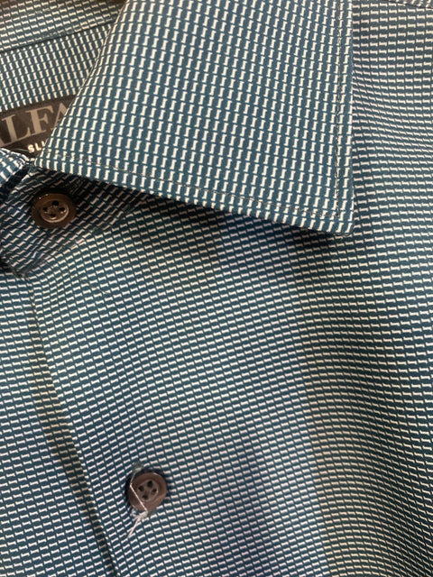 Alfani Men's Dark Green Slim-Fit 4-Way Stretch Shirt | Alfani In Lebanon