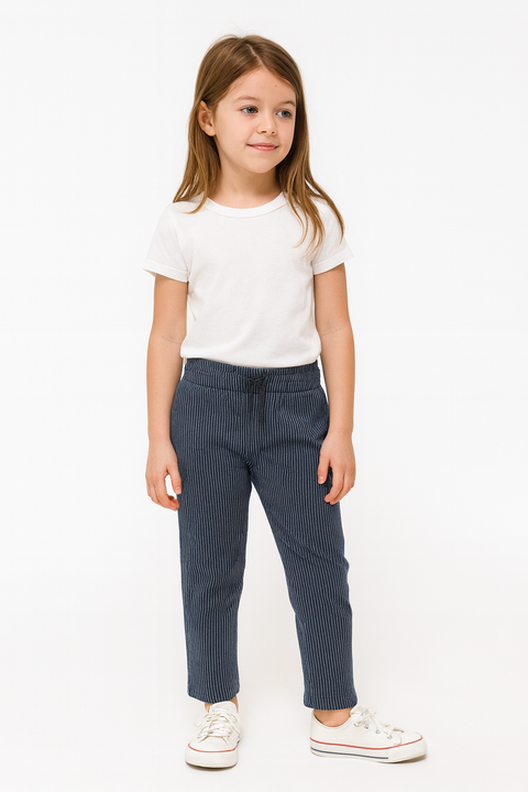 POMPdeLUX Girl's Navy Blue  Sweatpants  |POMPdeLUX in Lebanon