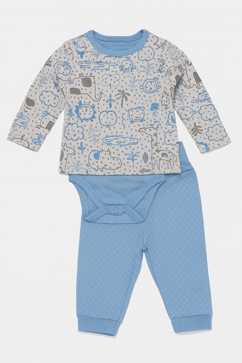 Boboli Baby Boy Blue Pajama Set | Boboli In Lebanon