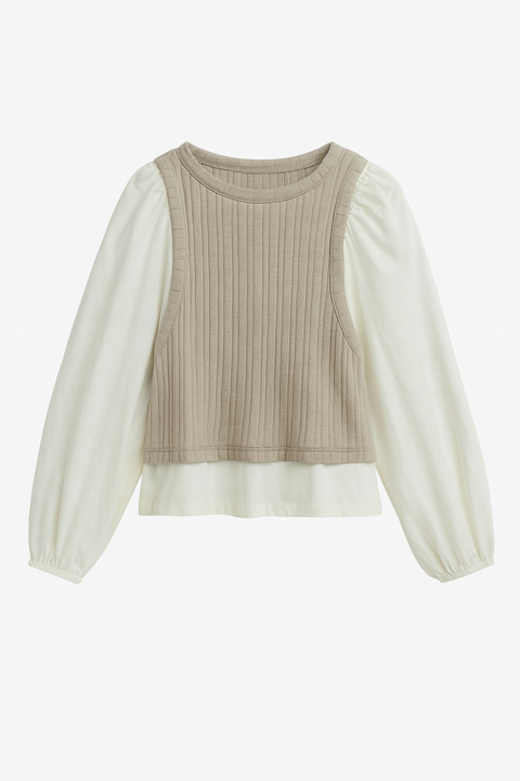 Zara Girl's Multicolor Long-Sleeve Blouse |Zara in Lebanon