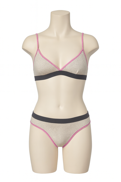 Demar Women's Black & White Dotted Underwear Set | Demar In Lebanon