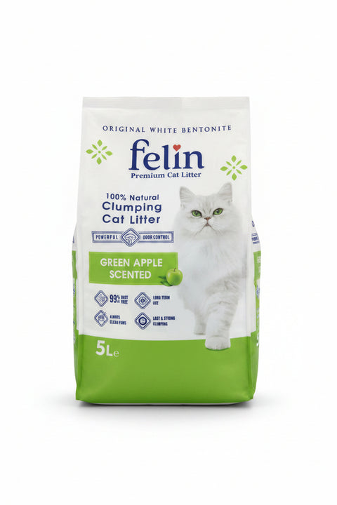 Felin Cat Litter Green Apple Scented 5L | Felin  In Lebanon