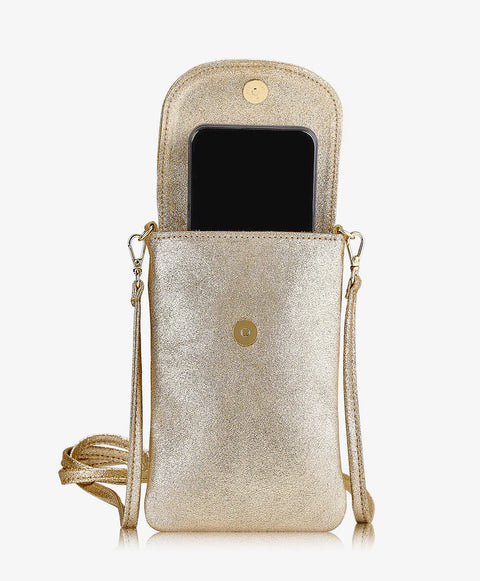 Gigi New York Women's Gold Emmie Phone Crossbody|Gigi New York In Lebanon
