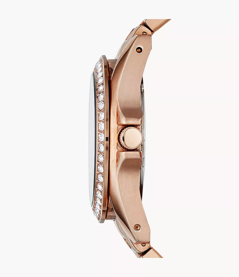 Fossil  Women's  Rose Gold-Tone Riley Multifunction Stainless Steel Watch |Fossil in Lebanon