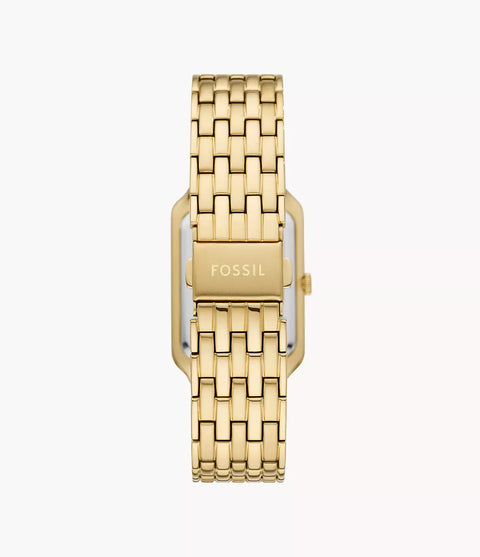 Fossil Women's Gold Raquel Three-Hand Date Gold-Tone Stainless Steel Watch | Fossil In Lebanon