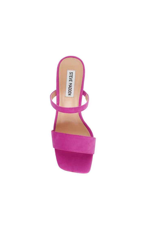 Steve Madden Women's Fuchsia Suede Lotus Heeled Sandal |Steve Madden In Lebanon