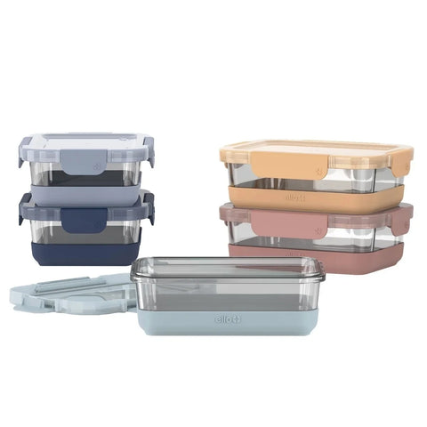 Ello 10 Piece Glass Meal Prep Container 800ml |Ello In Lebanon
