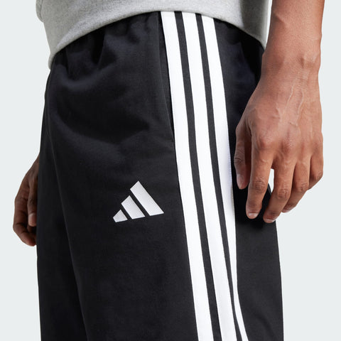 Adidas Men's Black/White  Essential 3-Stripes Single Jersey Shorts  | Adidas in Lebanon