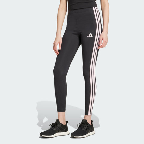 Adidas Women's Black 3 Stripes Cotton Leggings | Adidas In Lebanon