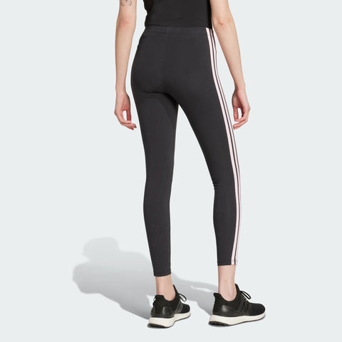 Adidas Women's Black 3 Stripes Cotton Leggings | Adidas In Lebanon