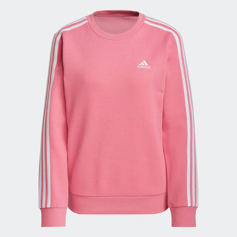 Adidas Women's Coral Essentials 3-Stripes Fleece Sweatshirt | Adidas In Lebanon