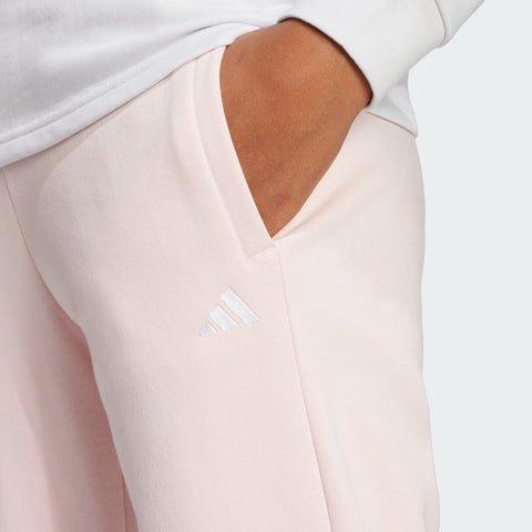 Adidas Women's Light Pink Essentials Logo Feel Cozy Sweatpants | Adidas In Lebanon