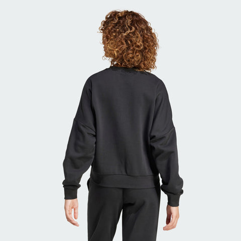 Adidas Women's Black Essentails Small Logo Feel Cozy Sweatshirt | Adidas In Lebanon
