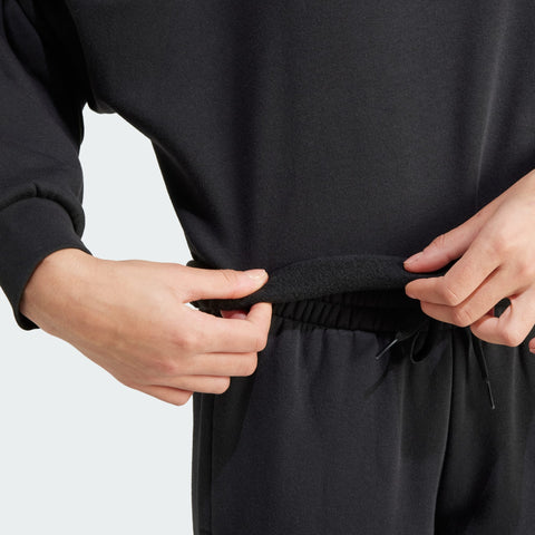 Adidas Women's Black Essentails Small Logo Feel Cozy Sweatshirt | Adidas In Lebanon