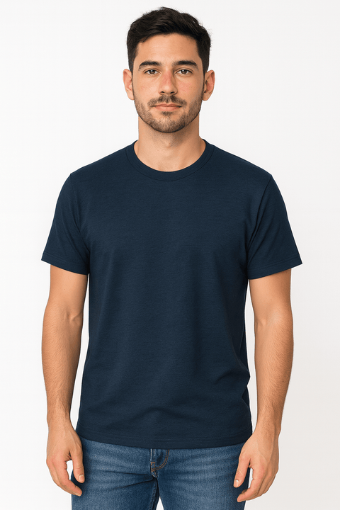 Alternative Men's Dark Navy Round Neck T-Shirt | Alternative In Lebanon