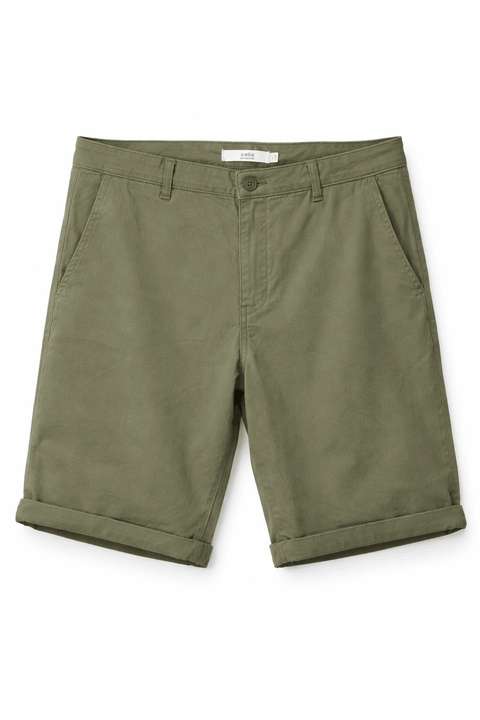 Celio Men's Green  Cotton Solid Shorts  | Celio in Lebanon