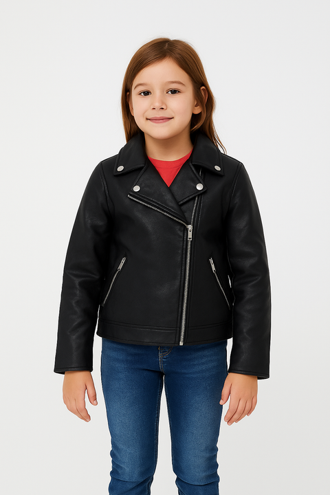 Terranova Girl's Black Leather Jacket |Terranova  in Lebanon