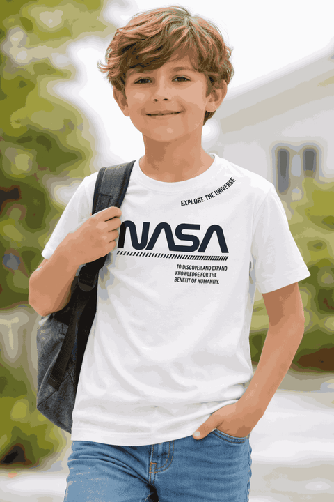 Sinsay  Boy's White Nasa Print T-Shirt  | Sinsay in Lebanon