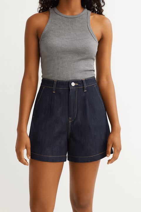 Lee Women's Navy X-Line Denim Shorts | Lee in Lebanon