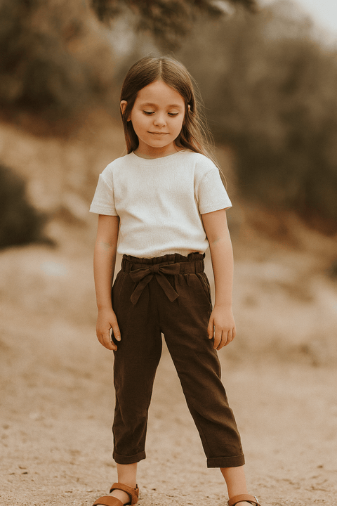 POMPdeLUX Girl's Dark Purple Becky Lt Trousers |POMPdeLUX in Lebanon