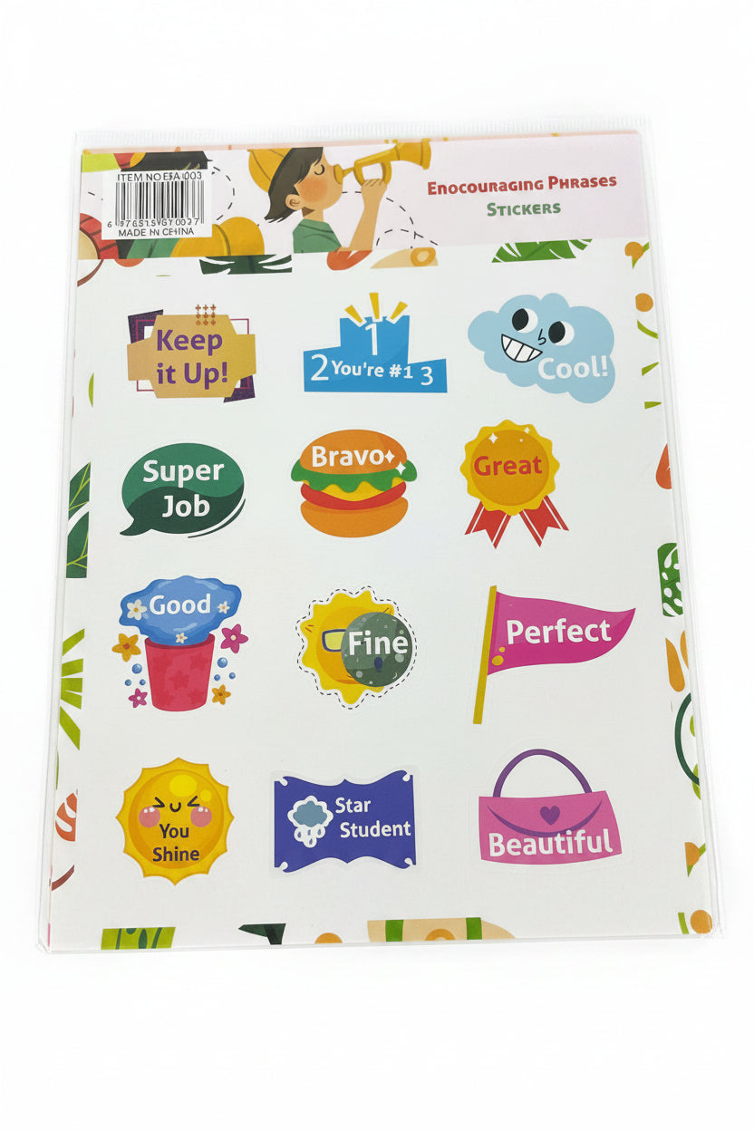 Encouragement Phrase Stickers (STS050)