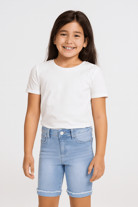 Calvin Klein Girl's Denim Short ABFK1552