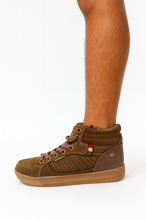 You Young Covari Boy`s Olive Ankle Sneakers | You Young Covari In Lebanon