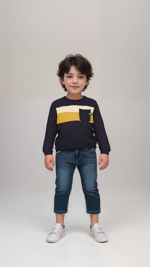 POMPdeLUX Boy's Multicolor Long-Sleeve Blouse |POMPdeLUX in Lebanon