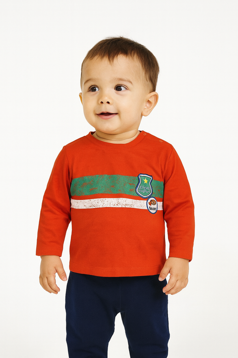 S.Oliver Baby Boy's Orange Long-Sleeve Blouse |S.Oliver in Lebanon