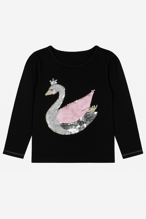 S.Oliver Girl's Black Long-Sleeve Blouse |S.Oliver in Lebanon