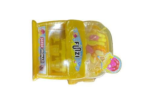 Packaged toy with 'FUZI' branding on a white background