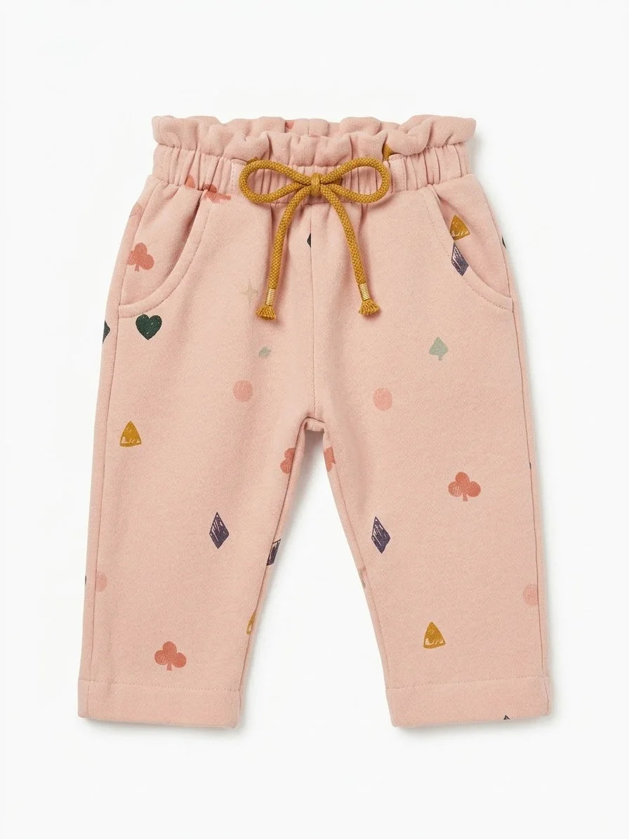 Zara Baby Girl's Pink Printed Pant | Zara In Lebanon