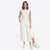 Ella Moss Women's Off White Wide Leg Crop Pants