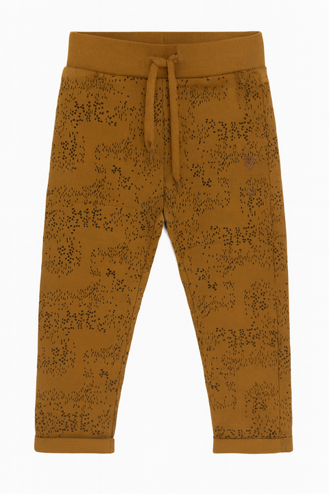 POMPdeLUX Girl's Camel Organic Jersey Sweatpants | POMPdeLUX in Lebanon