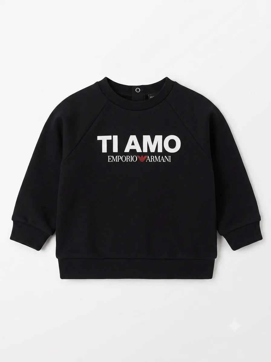 Emporio Armani Baby Boy's Black Printed Blouse| Emporio Armani In Lebanon