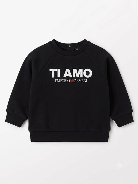 Emporio Armani Baby Boy's Black Printed Blouse| Emporio Armani In Lebanon