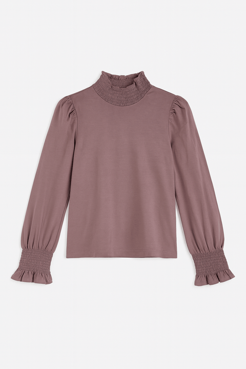 POMPdeLUX Girl's Brown Long Sleeve Blouse| POMPdeLUX in Lebanon
