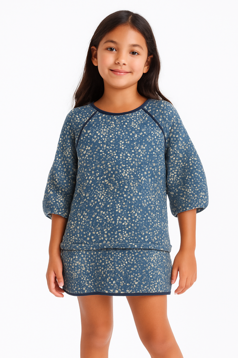 POMPdeLUX Girl's Multicolor Jessica Quilted Dress  |POMPdeLUX in Lebanon