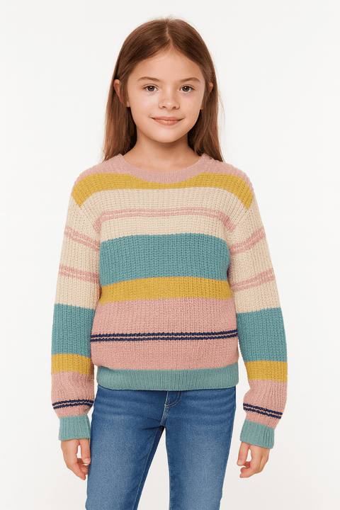 S.Oliver Girl's Multicolor Round Neck Sweatshirt | S.Oliver In Lebanon