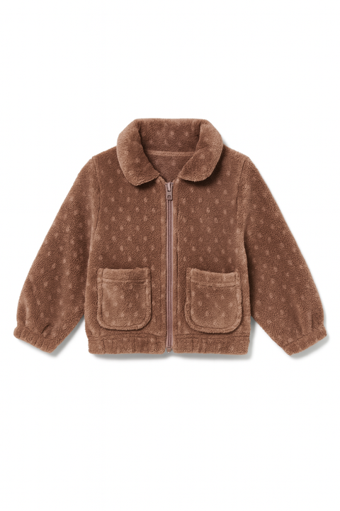 POMPdeLUX Girl's Dark Purple Fleece Jacket  |POMPdeLUX in Lebanon