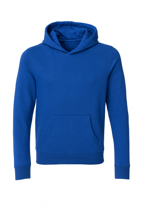 ID Ideology Boy's Blue Solid Pullover Hoodie | ID Ideology In Lebanon