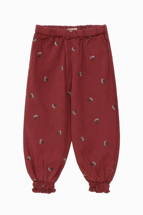 POMPdeLUX Girl's Dark Blush Fie Lt Quilted Sweatpants  |POMPdeLUX in Lebanon