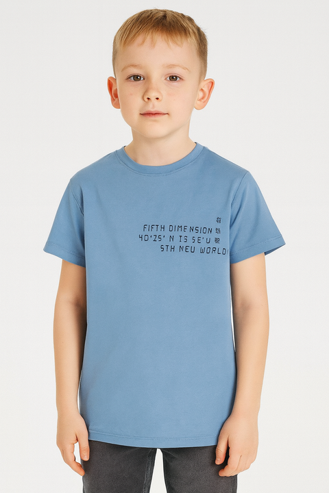 Sinsay Boy's Blue Classic Cut T-Shirt | Sinsay In Lebanon