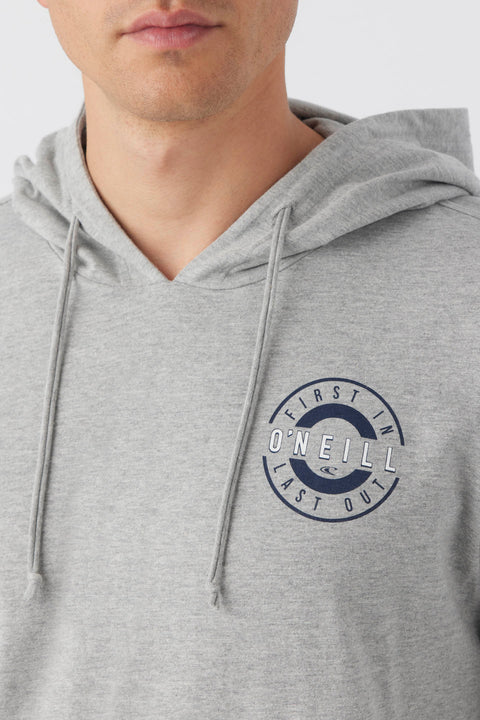 ONeill Men's Light Gray Heather Fields Pullover Hoodie | ONeill In Lebanon