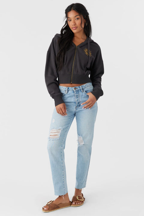 O'Neill Women's Grey Zip Fleece Hoodie | O'Neill In Lebanon