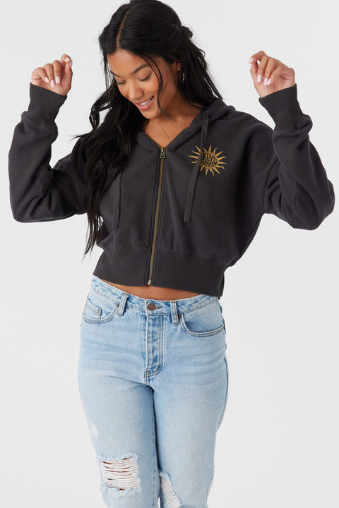 O'Neill Women's Grey Zip Fleece Hoodie | O'Neill In Lebanon